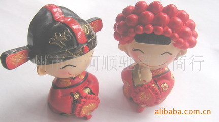 【生產樹脂婚慶公仔 婚禮車仔】價格,廠家,圖片,塑料、樹脂工藝品,廣州市順馳貿易-