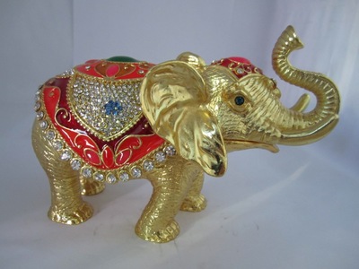 【廠家直銷 大象金屬珠寶首飾盒 富貴吉祥 家庭擺件 高檔商務(wù)禮品】價(jià)格,廠家,圖片,金屬工藝品,義烏市韻格工藝品-