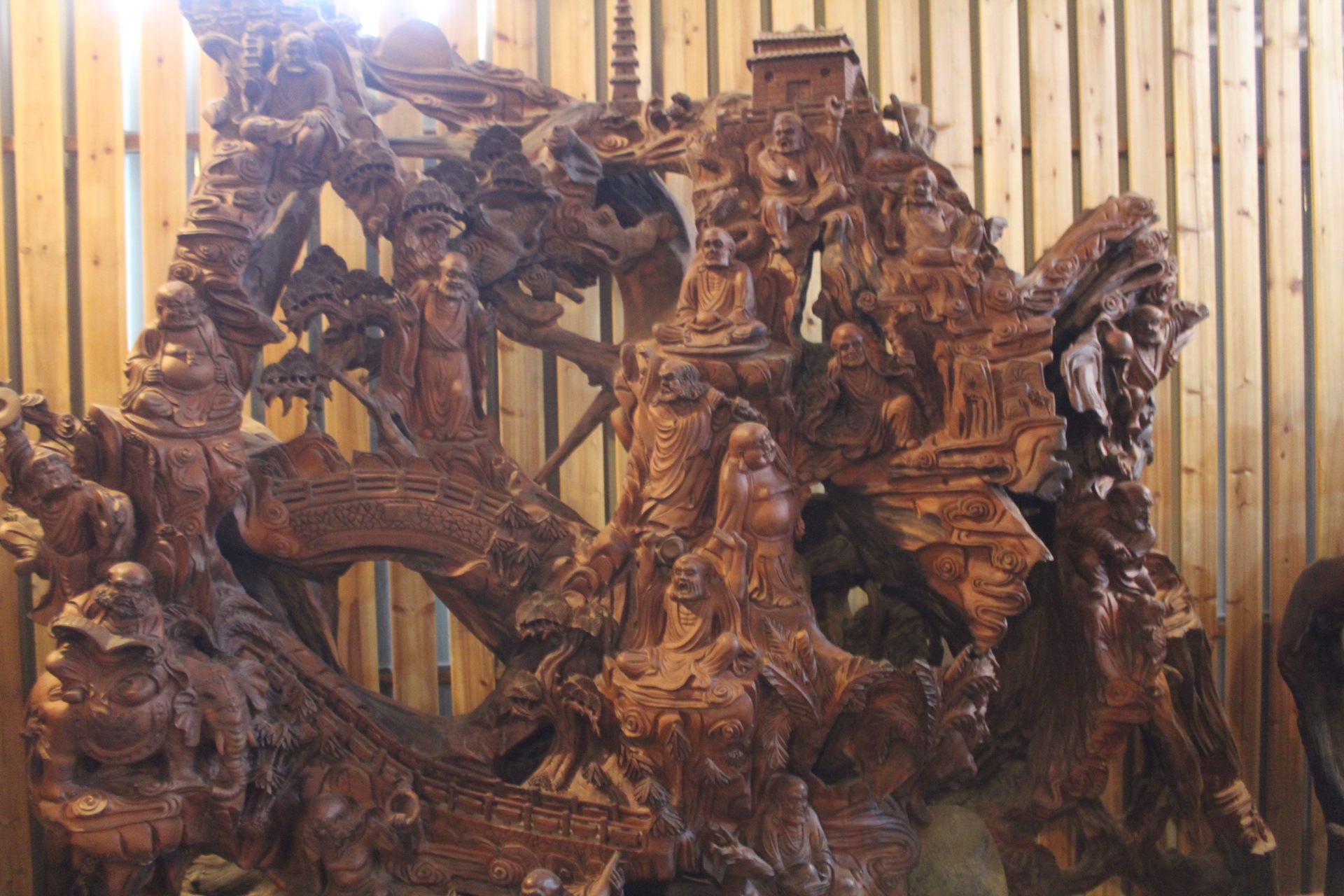 【紅豆杉 十八羅漢 大型根雕木雕實木擺件】價格,廠家,圖片,木質、竹質工藝品,福建省閩侯縣上街鎮(zhèn)建平鼓歌工藝館-