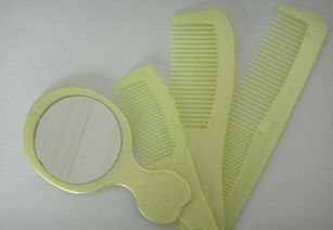 供應(yīng)塑料四件套梳子鏡梳套裝工藝品價(jià)格 廠家 圖片