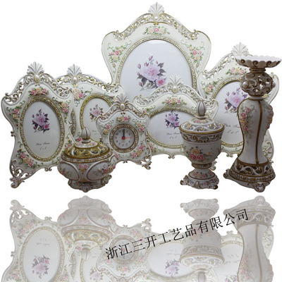 【【廠家直銷】供應歐式樹脂座鐘/小鬧鐘 古典 家居擺件 婚慶裝飾品】價格,廠家,圖片,塑料、樹脂工藝品,沈立明(個體經營)-